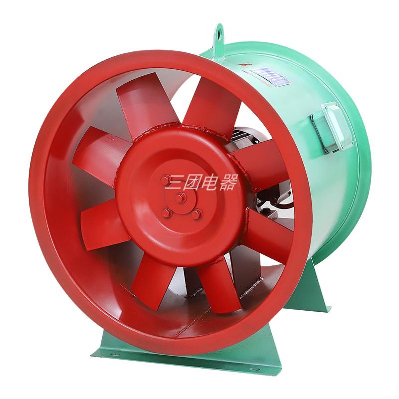 新款HTF-II型消防双速高温排烟轴流式风机地铁隧道专用换气管道包