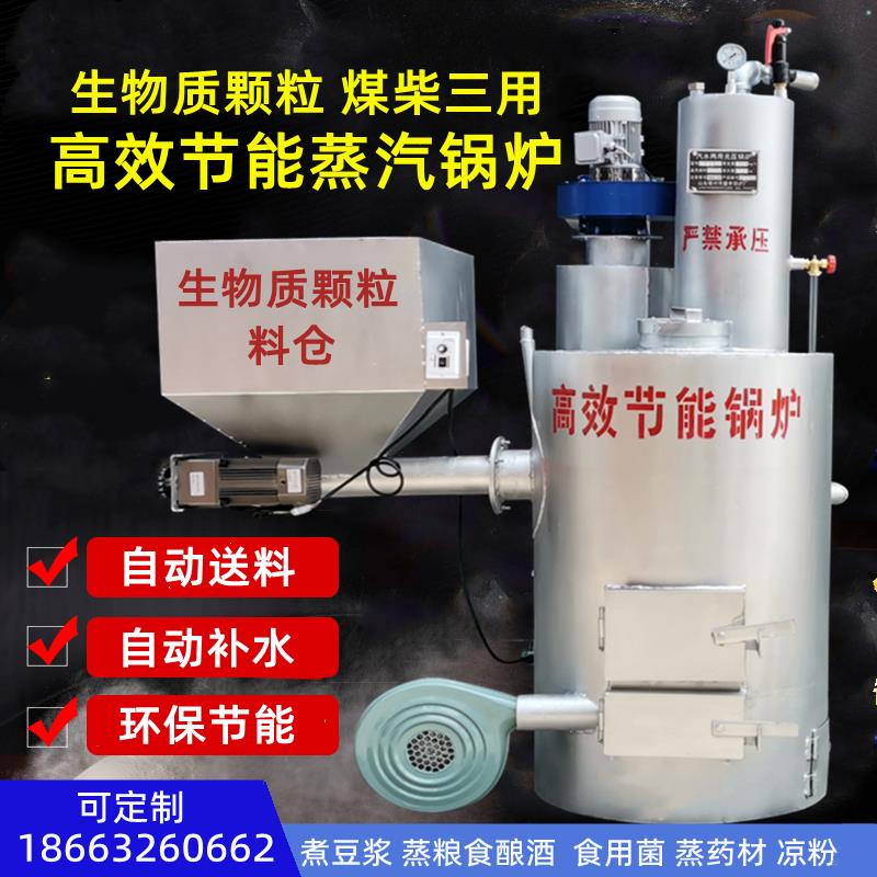 颗粒蒸汽发生器生物质燃料燃煤柴反烧节能无烟锅炉蒸粮食杀菌豆浆