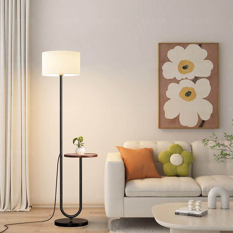 落地灯简约现代客厅沙发旁边高级感艺术卧室床头置物茶几立式台灯