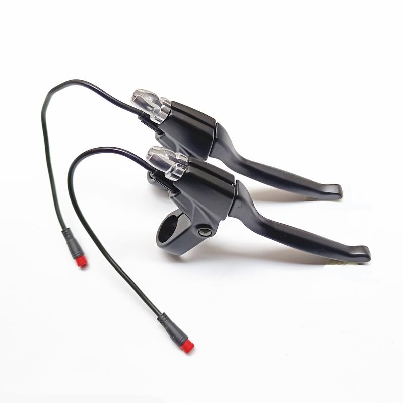 微叠蜂鸟折叠车左右手刹把黑色希洛普电动滑板车铝合金刹车把断电