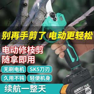 16760电动剪刀充电式 大枝艺款 园林果树修剪剪树锂电剪剪树枝电剪
