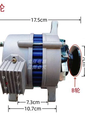 农用车三轮车四轮拖拉机12V14V永磁交直流充电带灯两用发电机包邮