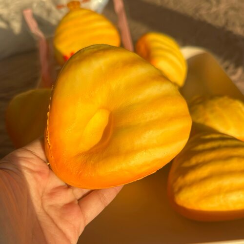 湿软嫩新品三角薯饼捏捏乐解压玩具仿真食玩面包湿软礼物squishy