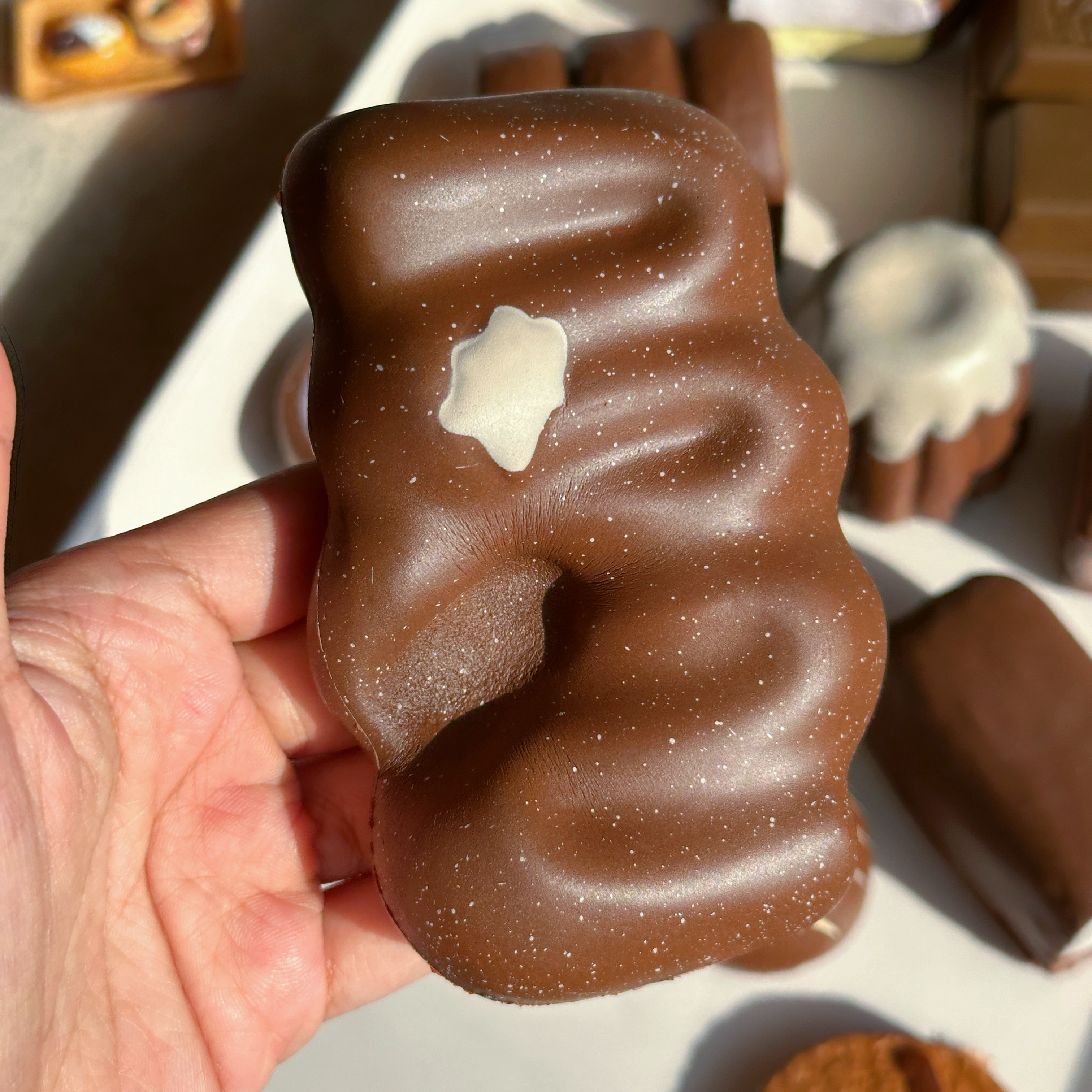 木吉新品奶油条慢回弹巧克力捏捏乐解压玩具创意礼物潮玩squishy