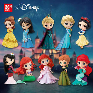 迪士尼公主爱丽丝花木兰玩具儿童节礼物女孩生日礼物桌面摆件手办