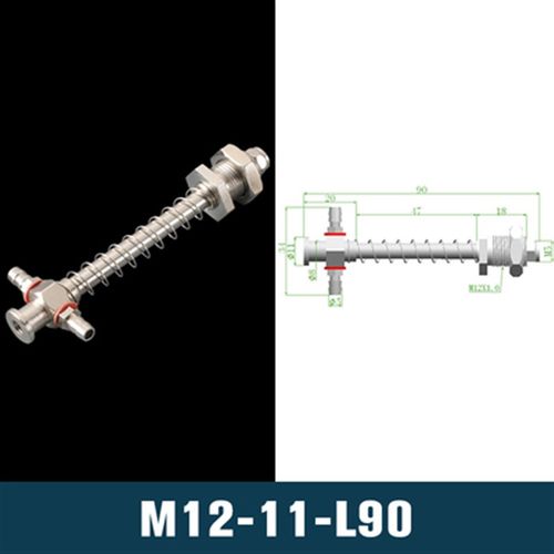 机械手配件天行大头金具固定支架连接杆螺牙底座M10/12真空吸盘座