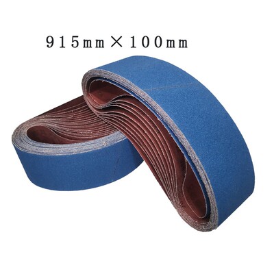 砂带机砂带条915x50不锈钢木y工抛光打磨磨刀环形沙带915x100定制