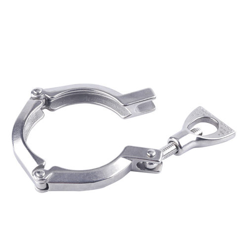 304 不锈钢快装三节卡箍管夹精铸卫生级法兰卡套式卡扣抱箍紧固件