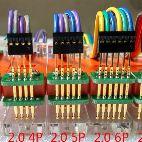 程序烧录夹具 探针测试架PCB夹子下载座 编程烧写夹2.54 2.0 1.27