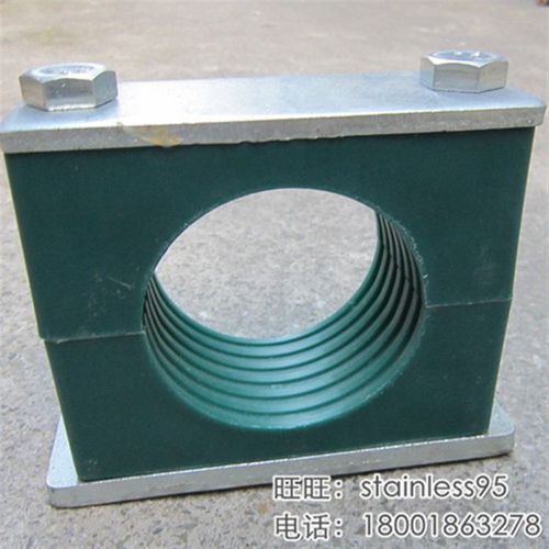 重型带盖板塑料卡箍油管管卡标准管夹100 108G 114 133 140 168mm