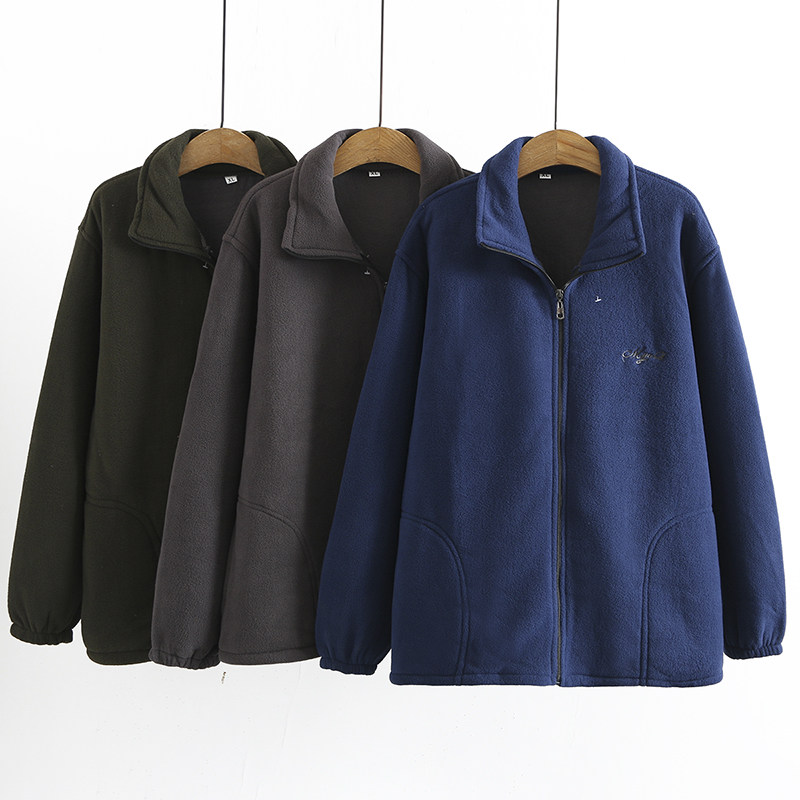 速发男士抓外衣绒套男春爸爸装秋装夹克摇粒绒年衣宽松中老上卫衣,男装,中老年上装,淘宝优惠券,粉丝福利购,淘宝优惠卷