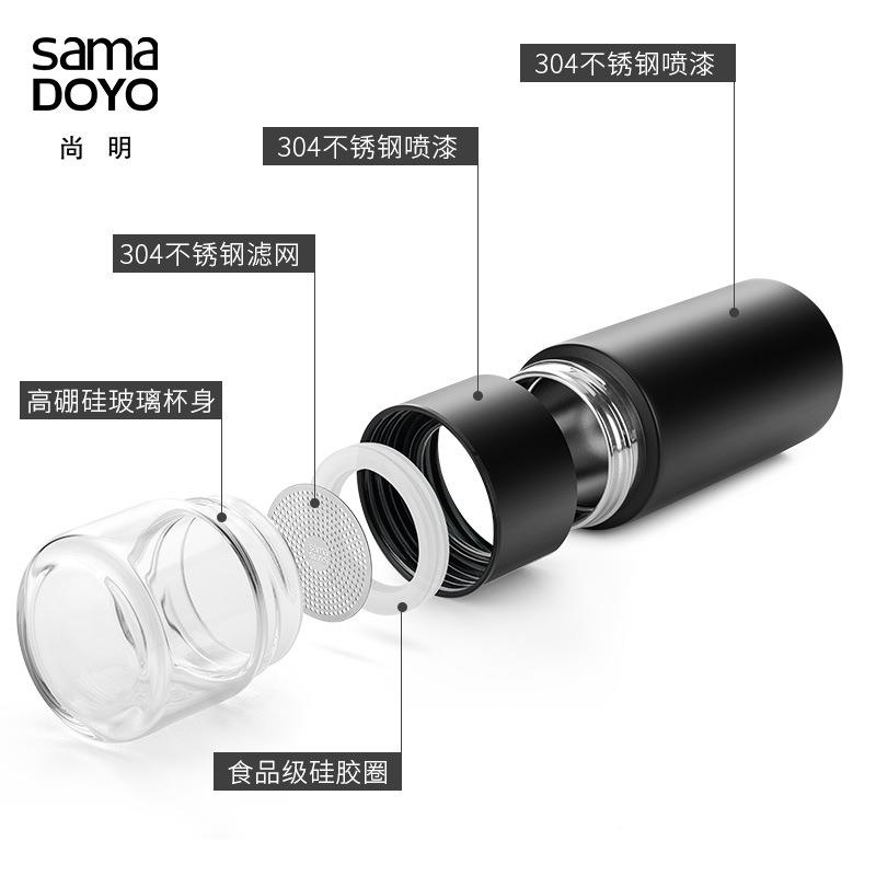 现货速发供应保ZTE010不锈钢环双层杯茶水离茶杯温办泡公分随行杯