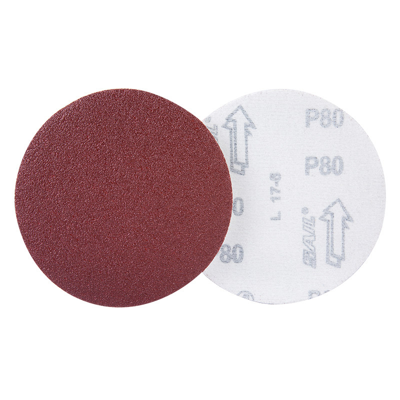 4寸5寸7寸9寸植绒砂纸角磨机磨片圆形自粘木工木头抛光打磨工具