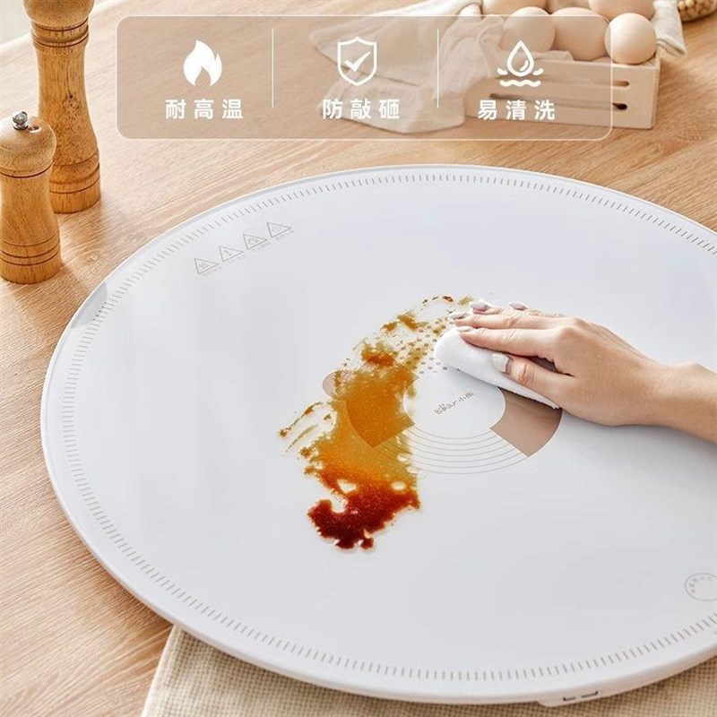 小熊暖菜板 圆形餐桌家用多功能电热保温板饭菜加热板垫BWB-A04P1
