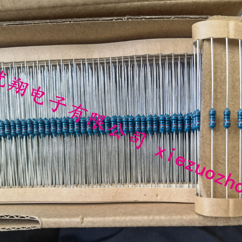 铜脚1% MF金属膜电阻1/4W 47K 27K 30K 33K 36K 39K 43K (100个)