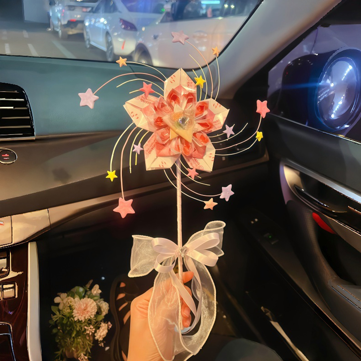 有钱花旋转小风车七夕情人节手工diy材料包创意惊喜小礼物送女友