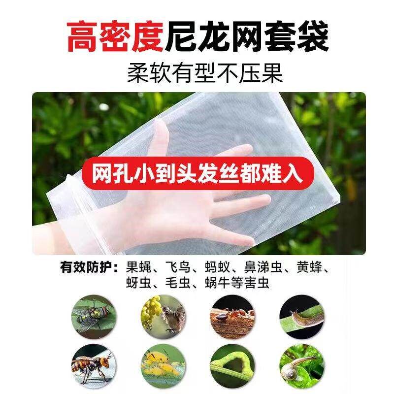 速发梨树专用水果套袋防虫防鸟通用无花果葡萄草莓桃子瓜果尼龙纱