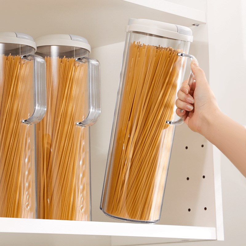 速发面条收鲜厨盒房计量装意面挂面罐面密封防潮保纳盒