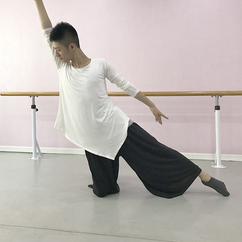 速发舞古典舞逸舞蹈练功服演出服飘男莫代课练功T尔堂集训服