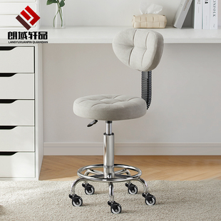 速发吧台椅升降椅子圆凳高银凳酒吧旋转吧凳高吧椅收脚台转椅凳子
