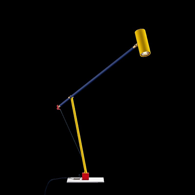 速发M发FAS孟菲斯极简彩厅落地灯大气沙O旁客色展厅书桌台灯