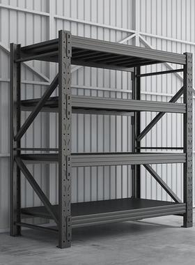 仓库货QWU货架重型多工厂物快递置物架加厚展示架层家用铁架架子