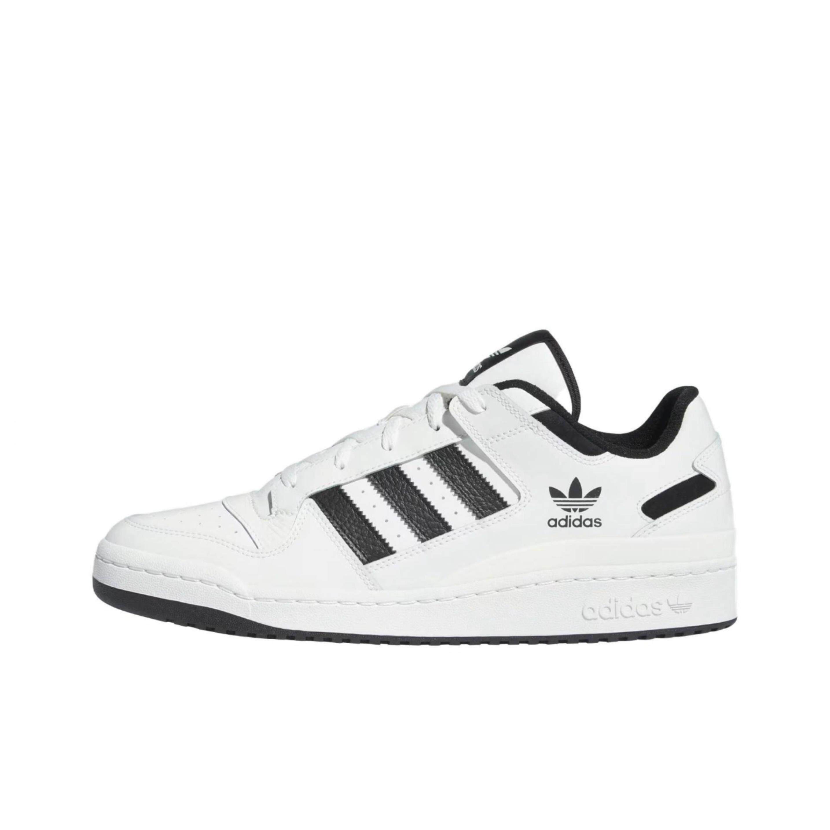 adidas originals FORUM Low低帮板鞋男女同款白黑IH7830图片