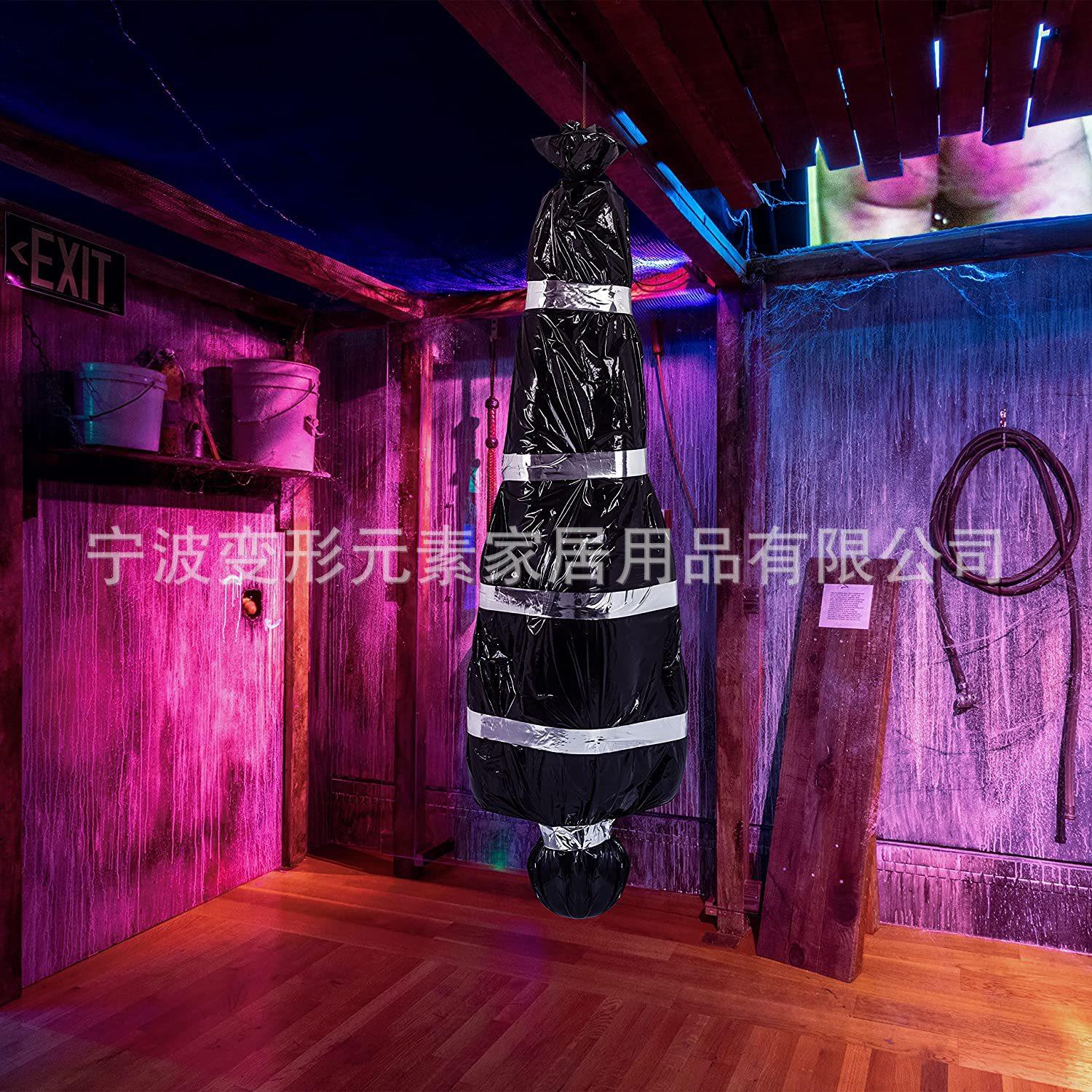 万圣节道具可怕的假尸体包裹的尸体氛围装饰房间圣诞礼物氛围摆件