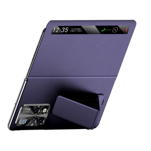 【官方正品】皮皮壳适用于华为x2手机壳镜头全包真皮腕带支架多功能matex2商务防摔保护套超薄定制磁吸男女