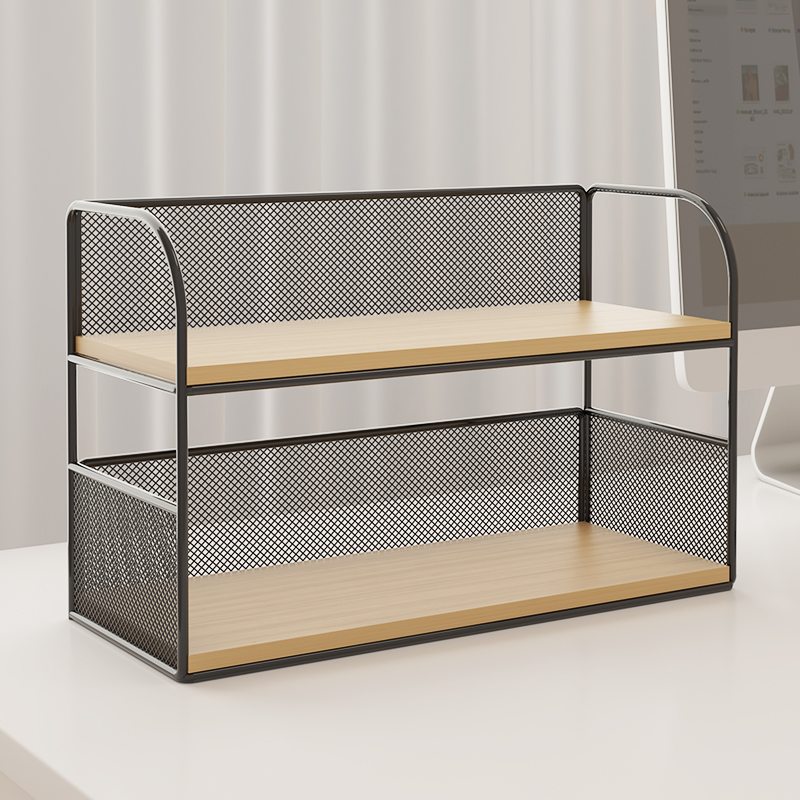 桌面置物架书桌收纳盒增高架书架办公室工位神器ins风桌上收纳架