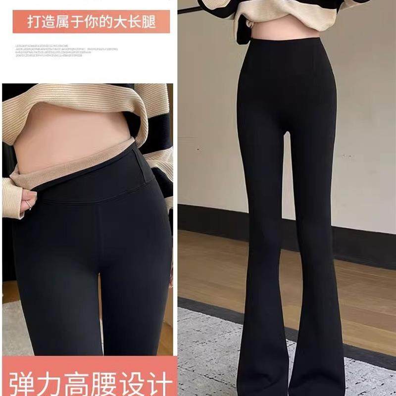 微喇鲨鱼裤女外穿薄款新款高腰紧身瑜伽喇叭裤春夏季芭比打底裤