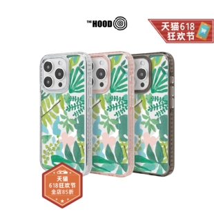 Pro 适用iPhone15 THE Max气垫防摔保护手机壳镜面保护壳 园艺花台 Plus HOODx印花乐品牌联名