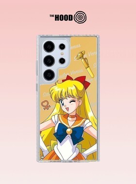 THE HOOD 美少女战士联名 爱野美奈子适用于三星Galaxy S25/24/23 Ultra/Plus 气垫保护防摔手机壳镜面保护壳