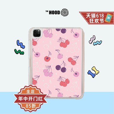 THE HOOD x Krissy艺术家联名 甜蜜樱桃 适用苹果平板iPad Pro/Air 2024新款可拆式防摔/多功能防摔保护套