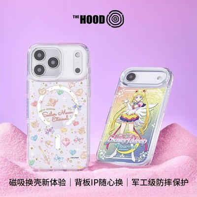 THE HOOD 美少女战士联名适用于苹果iPhone17/16/15/Plus/ProMax/Air磁吸换图镜面手机保护壳套高级时尚防摔