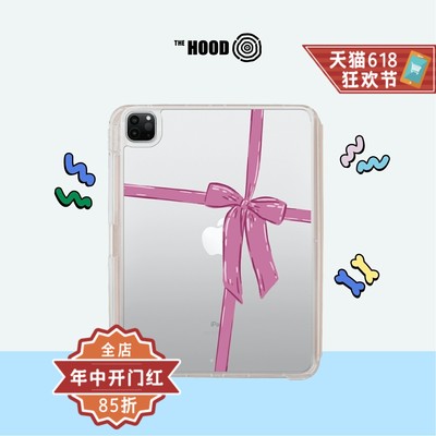 THE HOOD x Krissy艺术家联名 礼物蝴蝶结 苹果平板 iPad Pro/Air 2024新款可拆式防摔/多功能防摔保护套