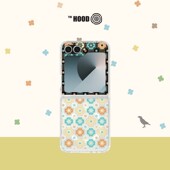 THE 5磁吸透明保护壳前屏幕及中轴保护 Fold7 Flip7 HOODx印花乐老磁砖2号玻璃弹珠适用于三星Samsung