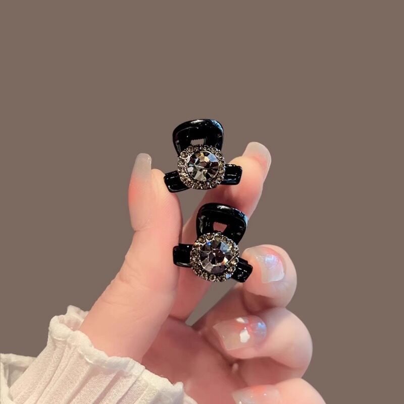 迷你水钻小抓夹女雪花水钻刘海夹