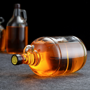极速油罐 厨房 家用储油瓶大v容量玻璃油壶10斤花生油食用油桶5L