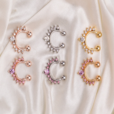 极速Alloy Hoop Nose Ring vNose Piercing Fake Piercing Septum