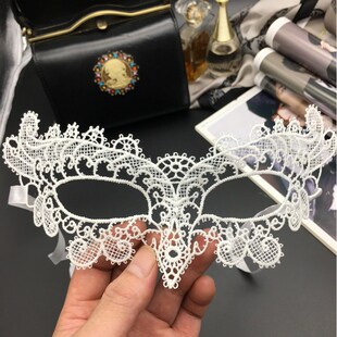 极速眼罩禁欲系蕾丝可爱舞t会抖音热卖面纱黑色化妆舞会黑色面具