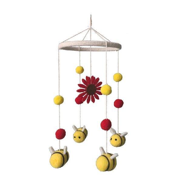 极速Suanflower Bee Hanging Decoration Wind Chimes Baby Rattl