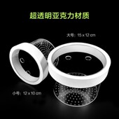 极速水族箱孔雀鱼隔离养r殖保护网格苗隔离专用金鱼板式 盒悬浮小