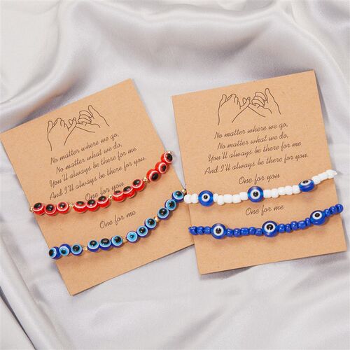 极速de ojos, pulseras de pareja de la suerte,Q joyera con