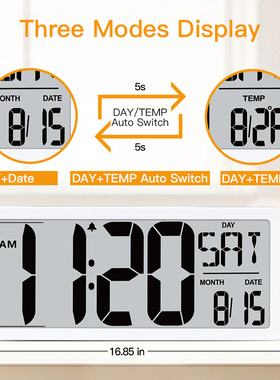 新品TXL Large Digital Jumbo wall clock modern designX home v