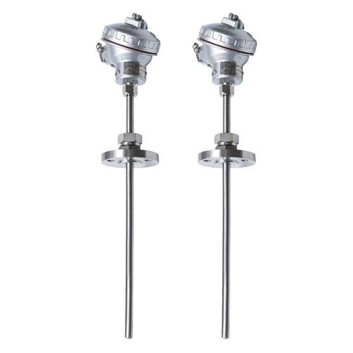 新品双支K型热电偶 WRN2-330 活动法兰 16*550mm 0-110X0 252