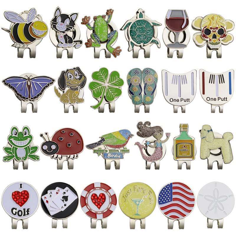 极速New Arrival Golf Marker w Golf Hat Clip Magnetic AZlloy