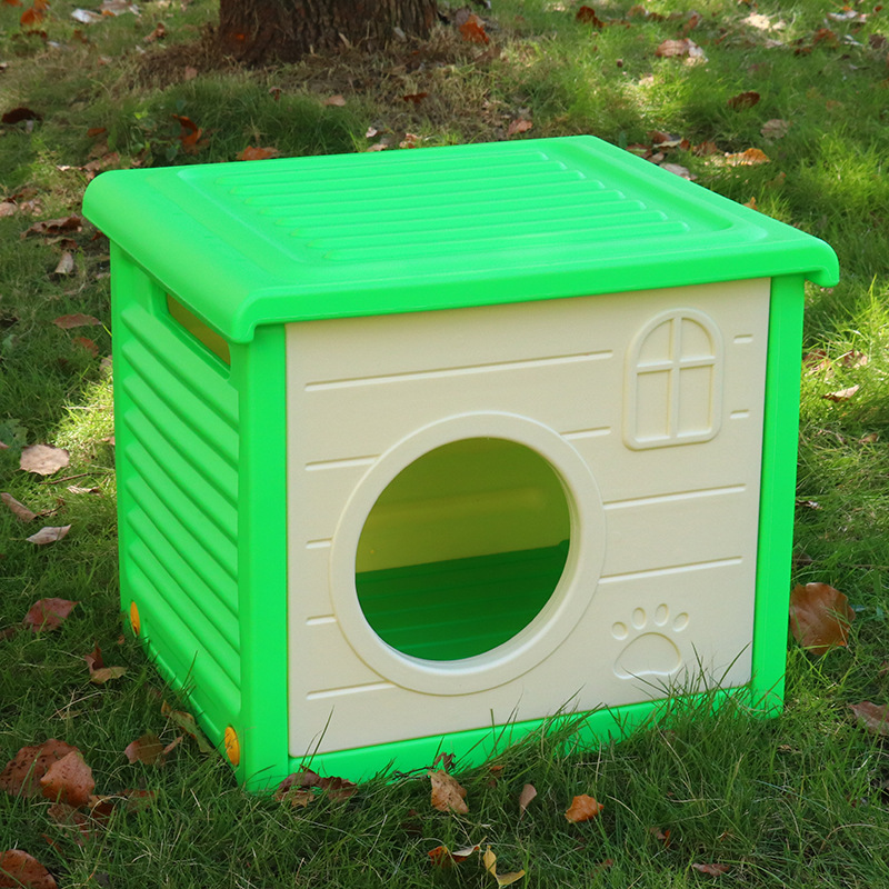 极速狗屋室外狗窝狗房子户外阳台塑料狗笼防雨P防水防寒塑料流浪