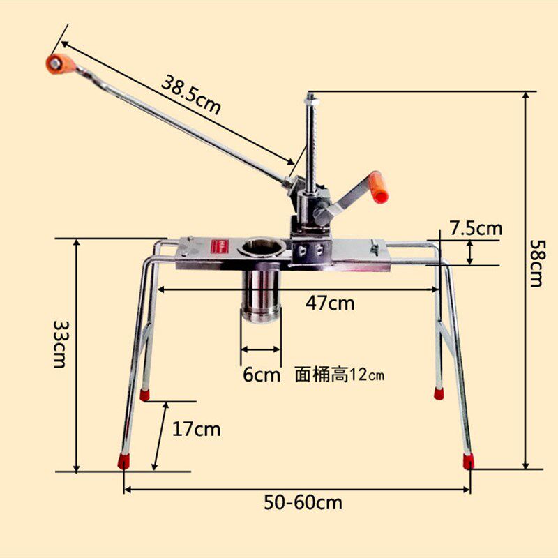 新品饸饹面机/家用l压面机/和乐机/面条机/电镀不锈钢饸饹面机河