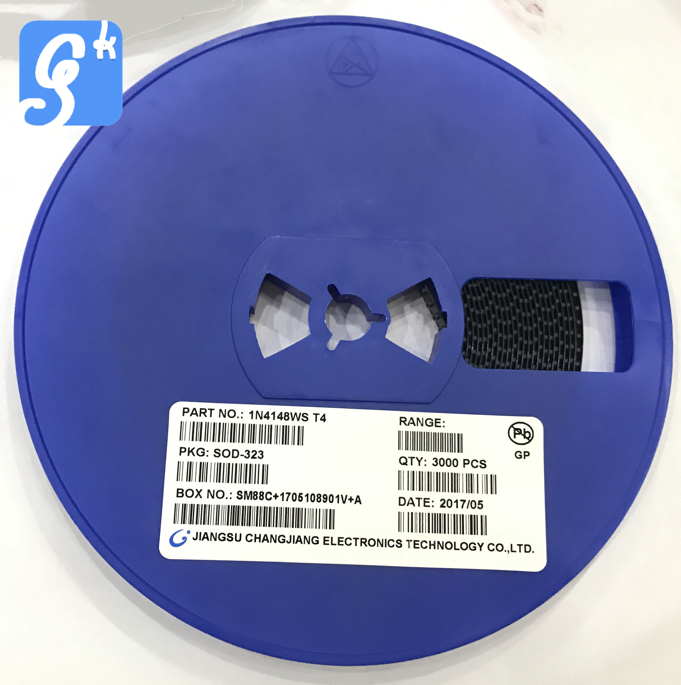 极速贴片开关二极管 1N4148 1N4148WS T4 SOD323 R0805 (3K装)整